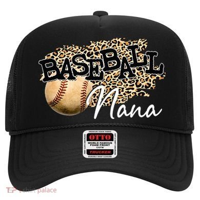 Baseball Nana Leopard Mother's Day Hat
