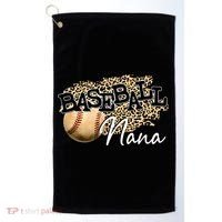 Baseball Nana Leopard Mother's Day Golf Towel thumb 0