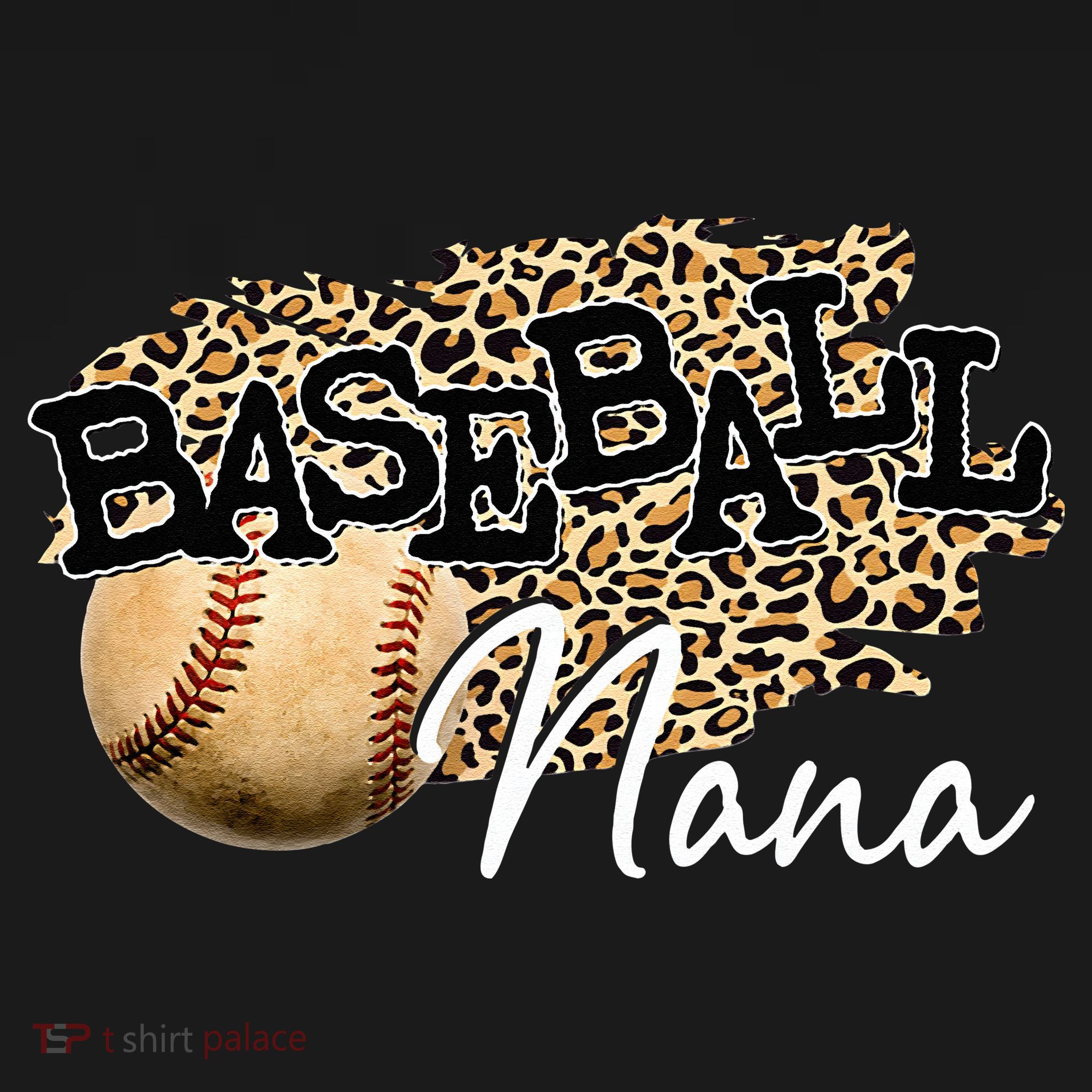 Baseball Nana Leopard Mother's Day Visor