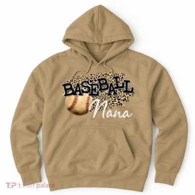 Baseball Nana Leopard Mother's Day Hoodie