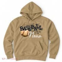 Baseball Nana Leopard Mother's Day Hoodie thumb 0