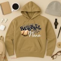 Baseball Nana Leopard Mother's Day Hoodie thumb 3