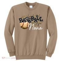 Baseball Nana Leopard Mother's Day Sweatshirt thumb 0