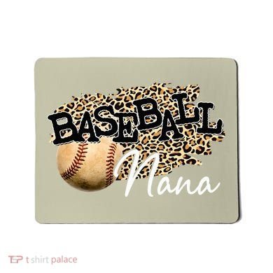 Baseball Nana Leopard Mother's Day Mousepad