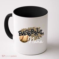 Baseball Nana Leopard Mother's Day Coffee Mug thumb 0