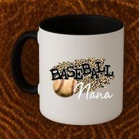 Baseball Nana Leopard Mother's Day Coffee Mug thumb 2