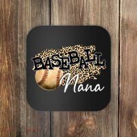 Baseball Nana Leopard Mother's Day Coaster thumb 0