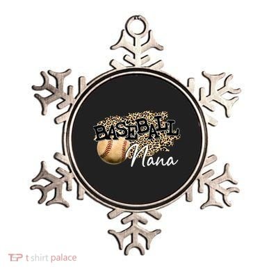 Baseball Nana Leopard Mother's Day Ornament