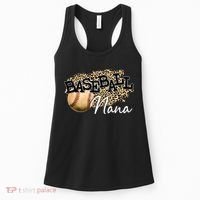 Baseball Nana Leopard Mother's Day Women's Tank Top thumb 0