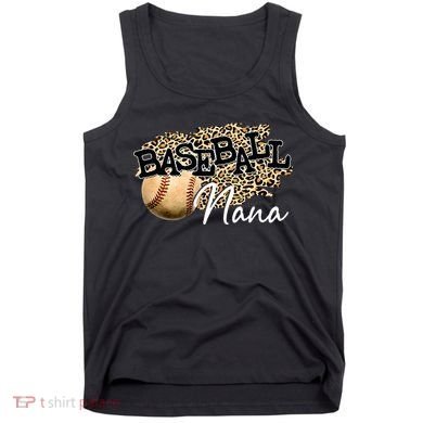 Baseball Nana Leopard Mother's Day Tank Top