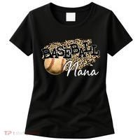 Baseball Nana Leopard Mother's Day Women's T-Shirt thumb 0