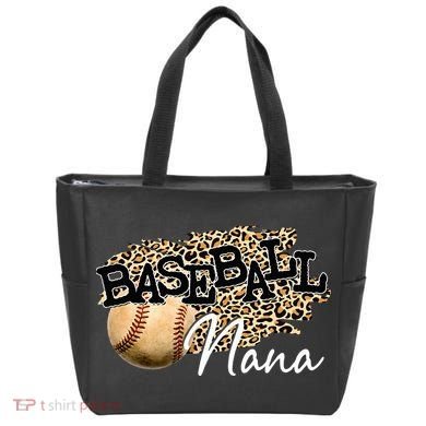 Baseball Nana Leopard Mother's Day Tote Bag
