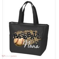 Baseball Nana Leopard Mother's Day Tote Bag thumb 3