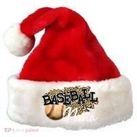 Baseball Nana Leopard Mother's Day Santa Hat thumb 0