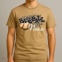 Baseball Nana Leopard Mother's Day T-Shirt thumb 3