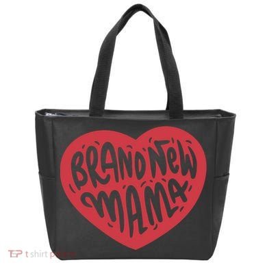 Brand New Mama Heart Gift Tote Bag