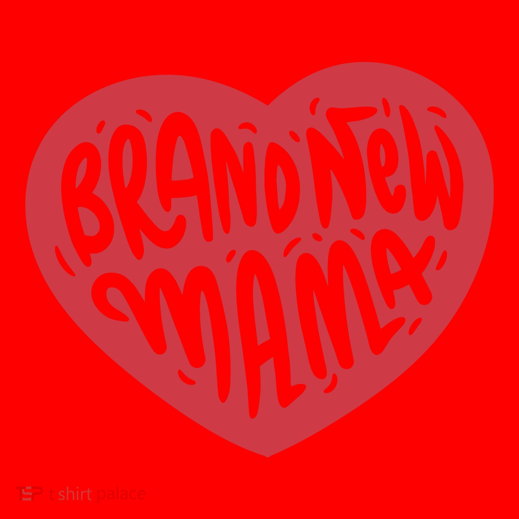 Brand New Mama Heart Gift Santa Hat