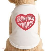 Brand New Mama Heart Gift Doggie Tank thumb 0