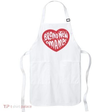 Brand New Mama Heart Gift Apron
