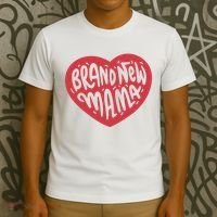 Brand New Mama Heart Gift T-Shirt thumb 3