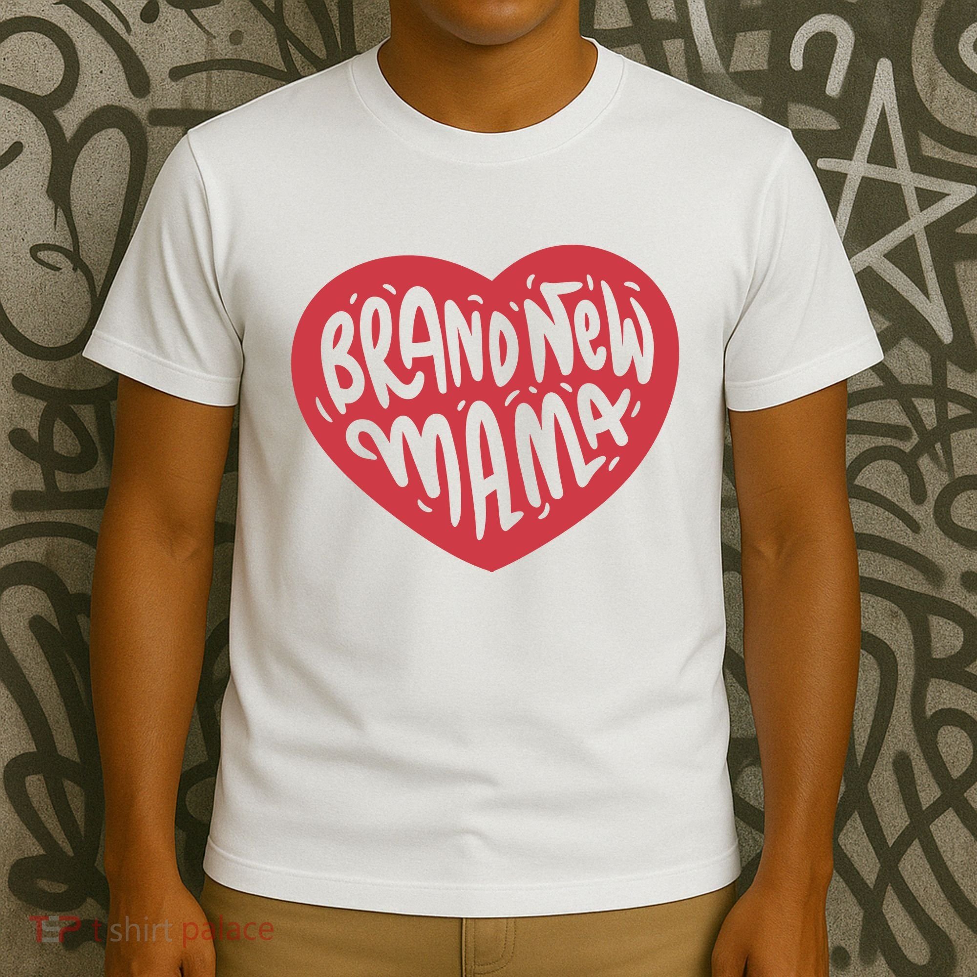 Brand New Mama Heart Gift T-Shirt