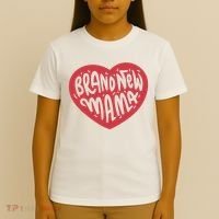 Brand New Mama Heart Gift T-Shirt thumb 4