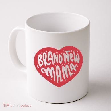 Brand New Mama Heart Gift Coffee Mug