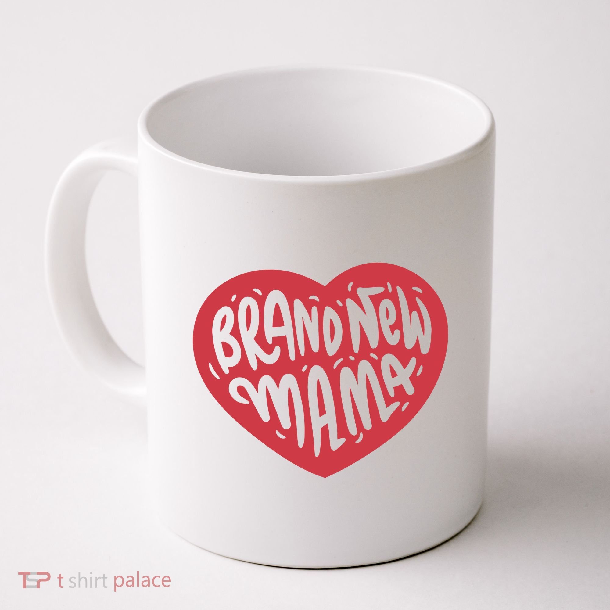 Brand New Mama Heart Gift Coffee Mug
