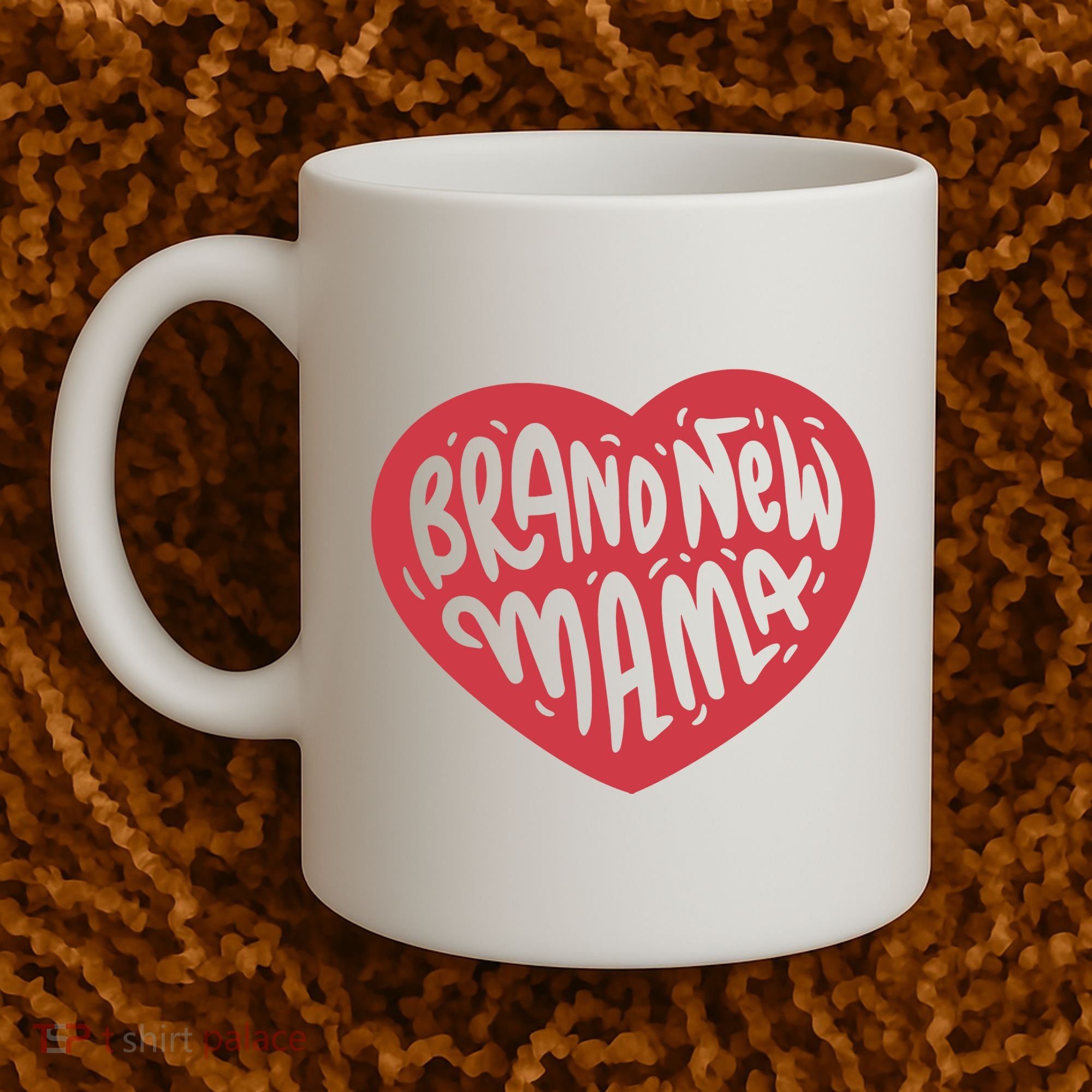 Brand New Mama Heart Gift Coffee Mug