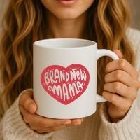 Brand New Mama Heart Gift Coffee Mug thumb 3