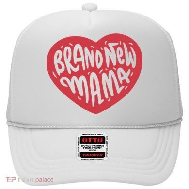 Brand New Mama Heart Gift Hat