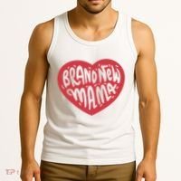 Brand New Mama Heart Gift Tank Top thumb 3