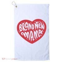 Brand New Mama Heart Gift Golf Towel thumb 0
