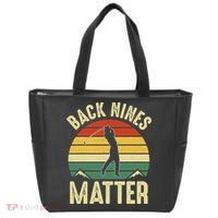 Back Nines Matter Funny Golfing Golf Lover Player Tote Bag thumb 0