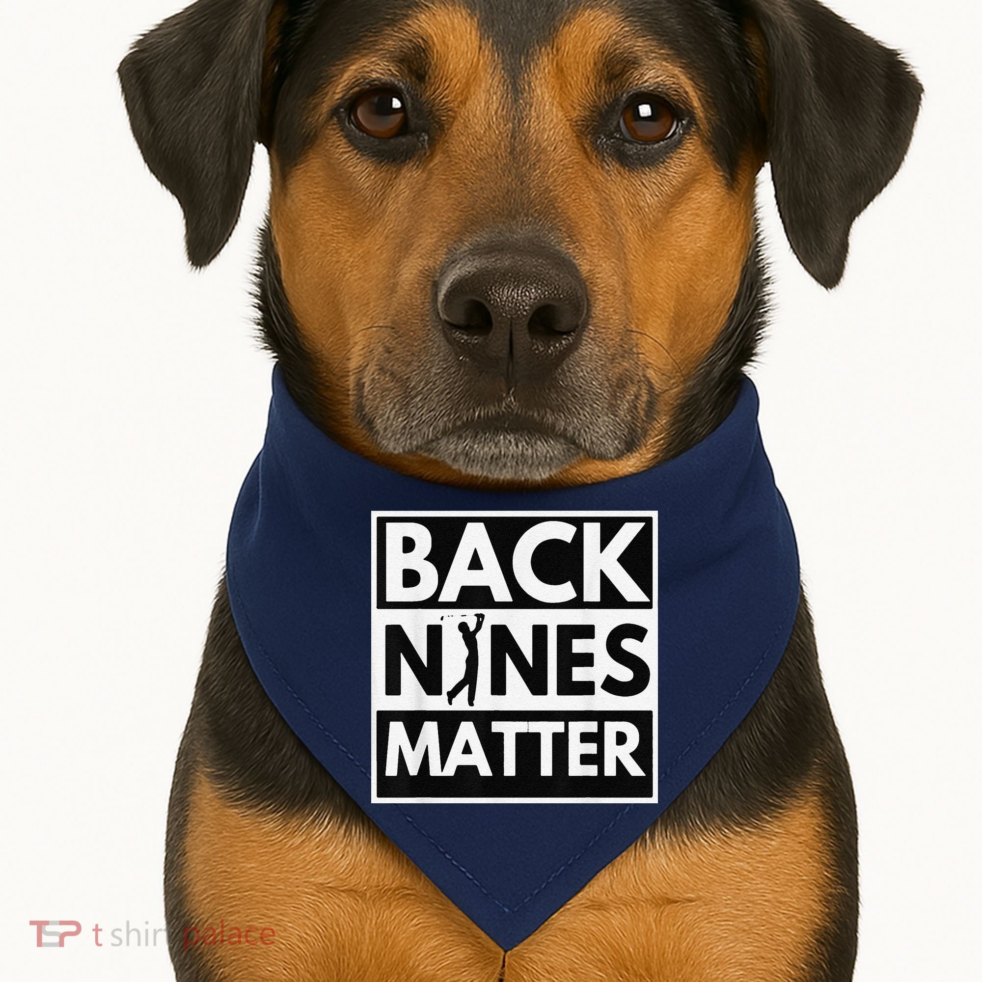 Back Nines Matter Golfing Lover & Golf Gift USA-Made Doggie Bandana