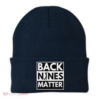 Back Nines Matter Golfing Lover & Golf Gift Beanie thumb 0