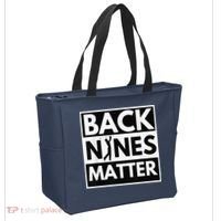 Back Nines Matter Golfing Lover & Golf Gift Tote Bag thumb 2