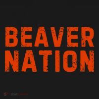 Beaver Nation Orange Distressed Font T-Shirt thumb 7