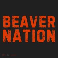 Beaver Nation Orange Distressed Font Beanie thumb 2