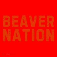 Beaver Nation Orange Distressed Font Santa Hat thumb 1