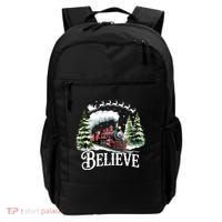 Believe North Pole Train Christmas Festive Backpack thumb 0