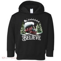 Believe North Pole Train Christmas Festive Toddler Hoodie thumb 0