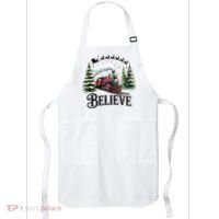 Believe North Pole Train Christmas Festive Apron thumb 0