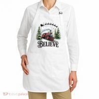 Believe North Pole Train Christmas Festive Apron thumb 2