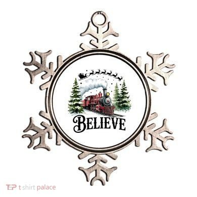 Believe North Pole Train Christmas Festive Ornament