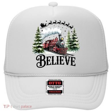 Believe North Pole Train Christmas Festive Hat