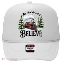 Believe North Pole Train Christmas Festive Hat thumb 0