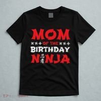 Birthday Ninja Party Mom Of The Birthday Ninja T-Shirt thumb 5