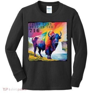 Buffalo Niagara Pride Kids Long Sleeve Shirt