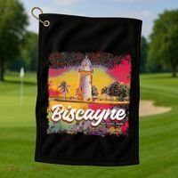 Biscayne National Park Boca Chita Lighthouse Souvenir Golf Towel thumb 1